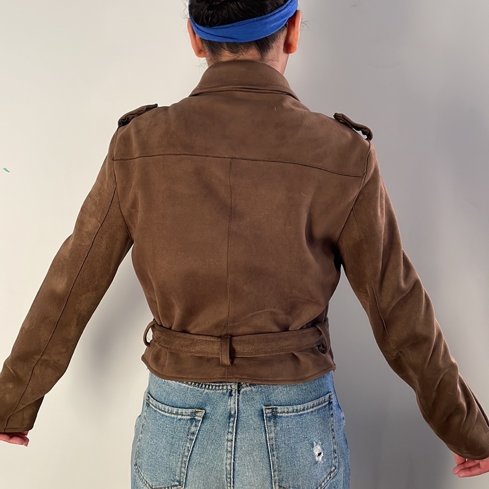 For The Republic faux leather jacket. Size Medium. - Picture 5 of 8